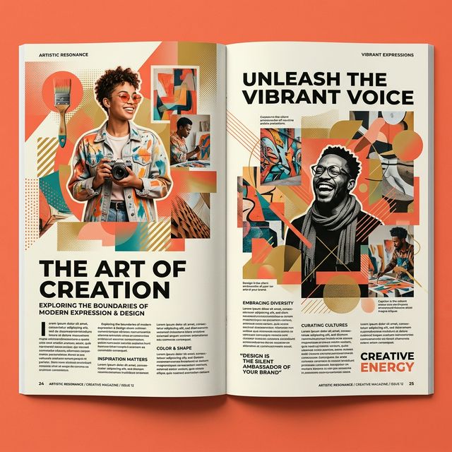 Vogue Spread — Editorial magazine layout